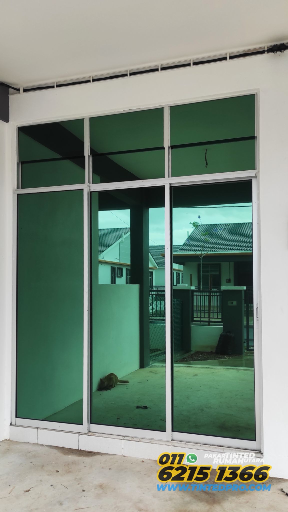 Pemasangan tinted rumah di Taman Bayu Pelangi, Sungai Petani, Kedah