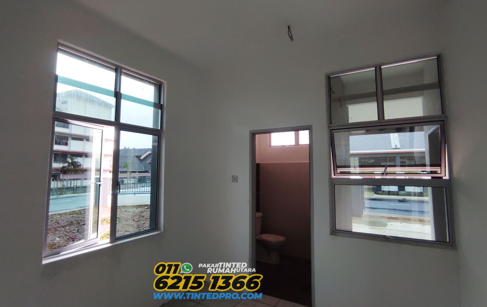 Pemasangan tinted rumah di Taman Bayu Pelangi, Sungai Petani, Kedah