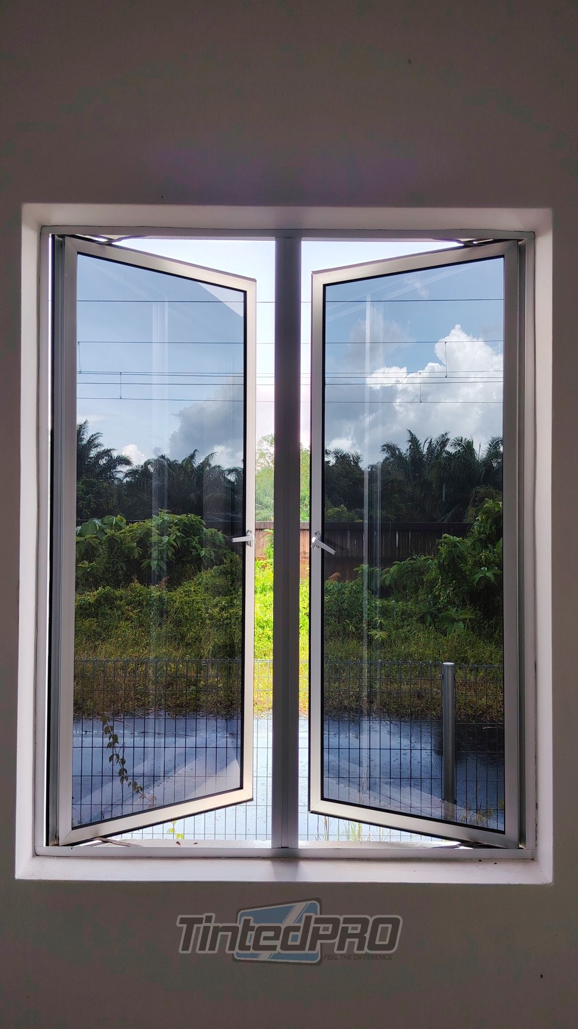 Pemasangan tinted rumah di Taman Damai Setia, Nibong Tebal, Pulau Pinang
