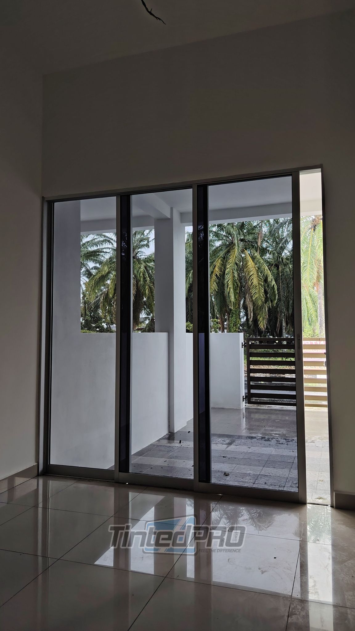 Pemasangan tinted rumah di Taman Damai Setia, Nibong Tebal, Pulau Pinang