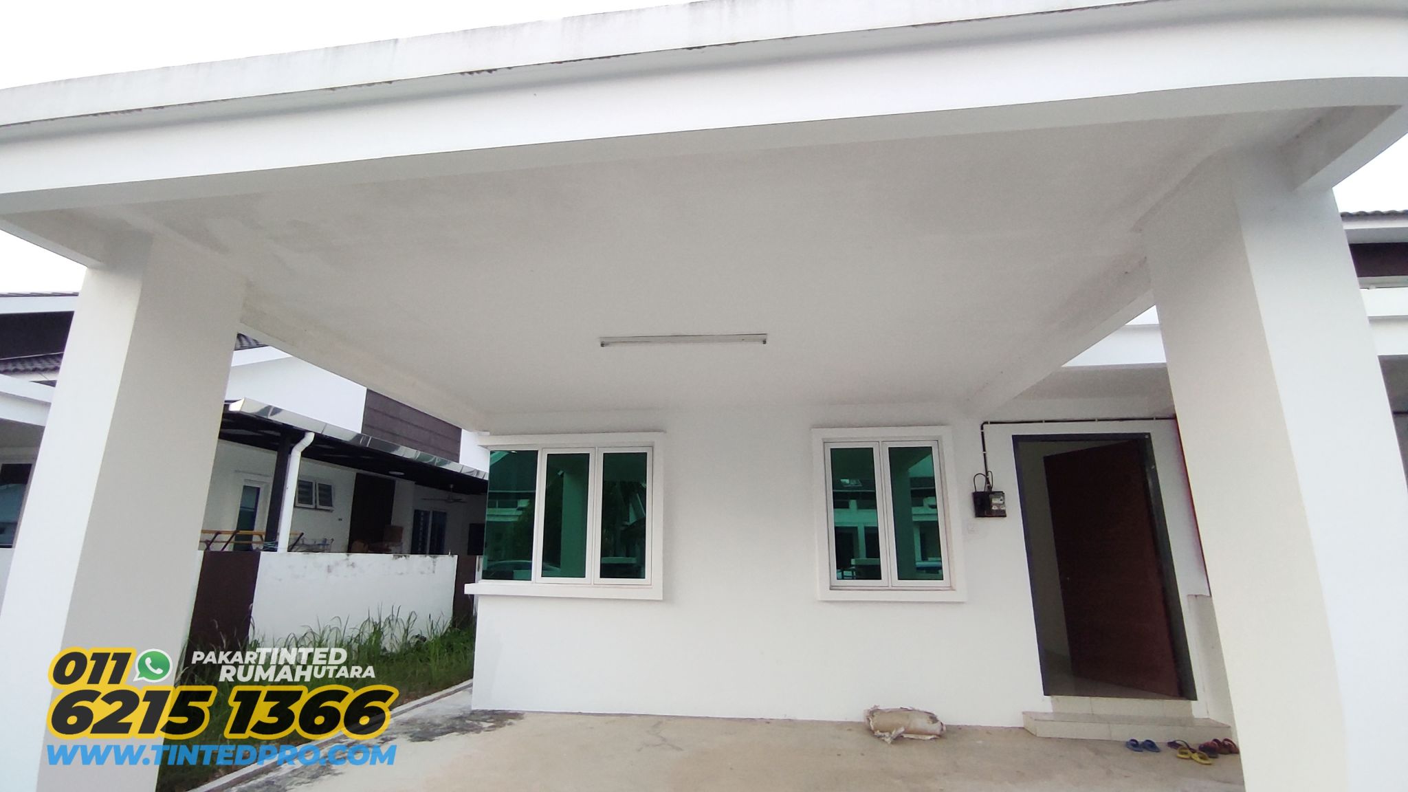 Pemasangan tinted rumah di Taman Desa Ara Permai, Tasek Gelugor, Pulau Pinang