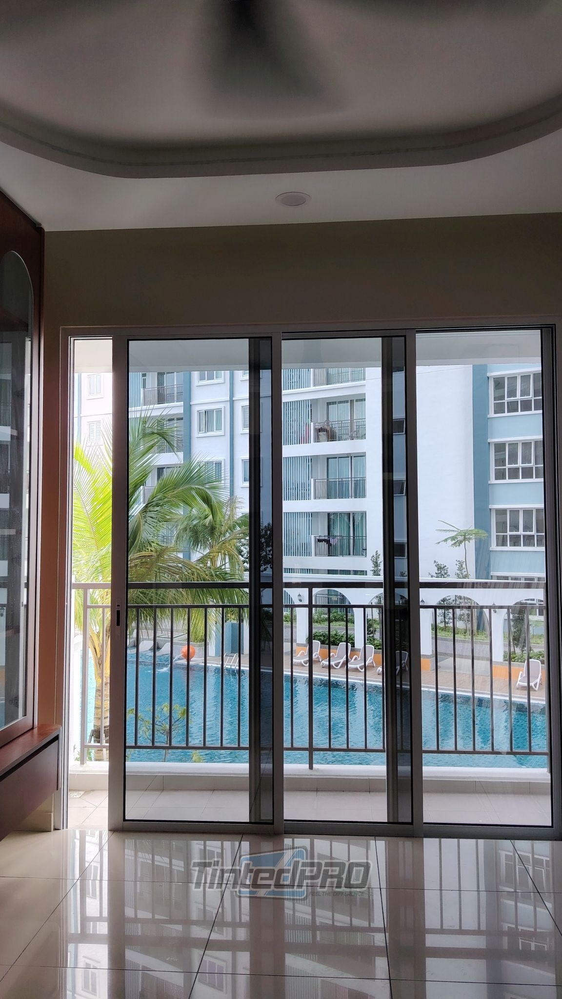 Pemasangan tinted rumah di Havana Beach Residences, Bayan Lepas, Pulau Pinang
