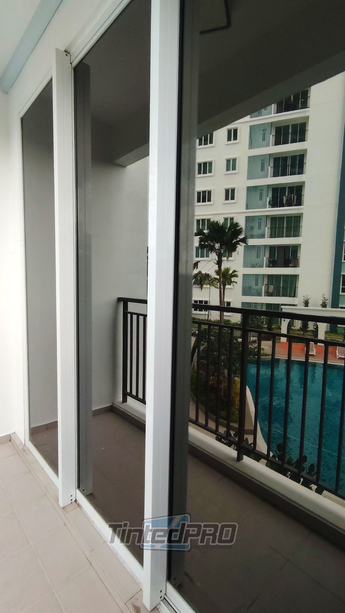 Pemasangan tinted rumah di Havana Beach Residences, Bayan Lepas, Pulau Pinang