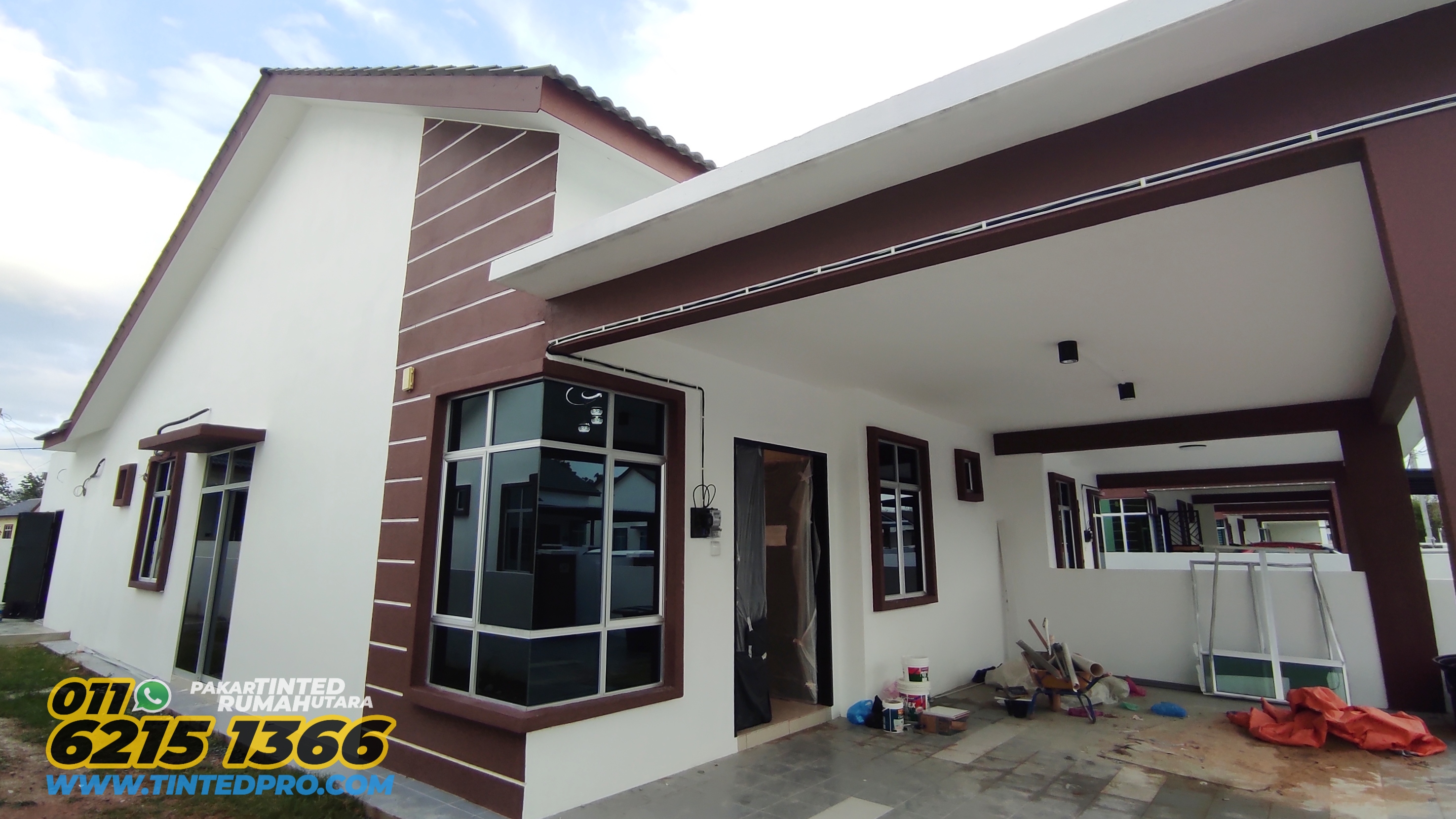 Pemasangan tinted rumah di Taman Jalai Jaya 2, Kepala Batas, Kedah