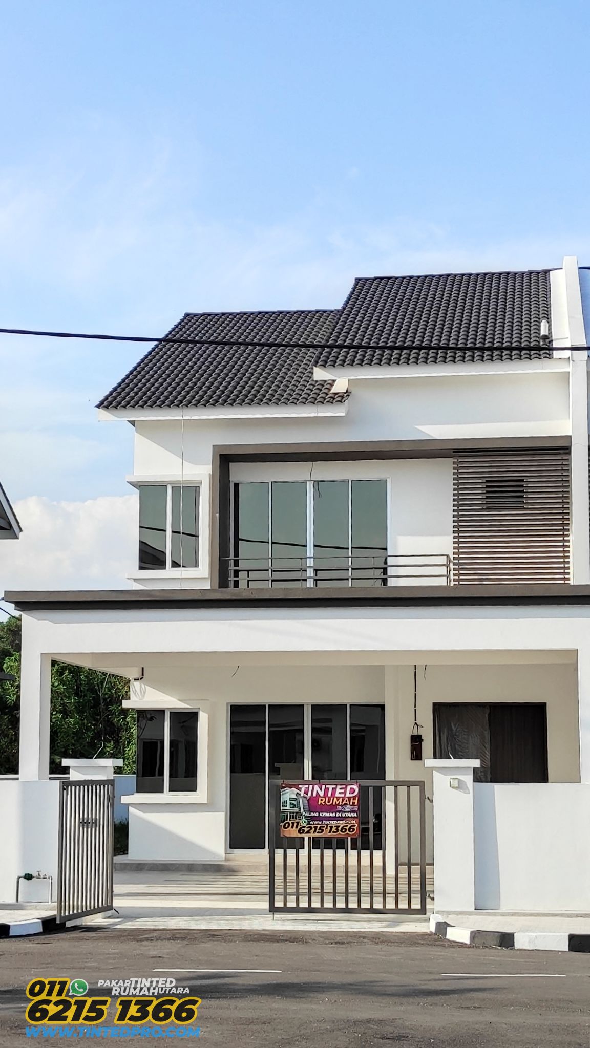 Tinted rumah Taman Kucai Indah 2, Lunas, Kedah