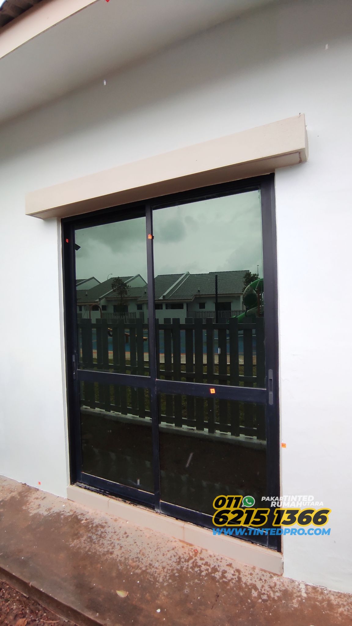 Pemasangan tinted rumah di Nusa Cinta Setia Fontaines, Kepala Batas, Pulau Pinang