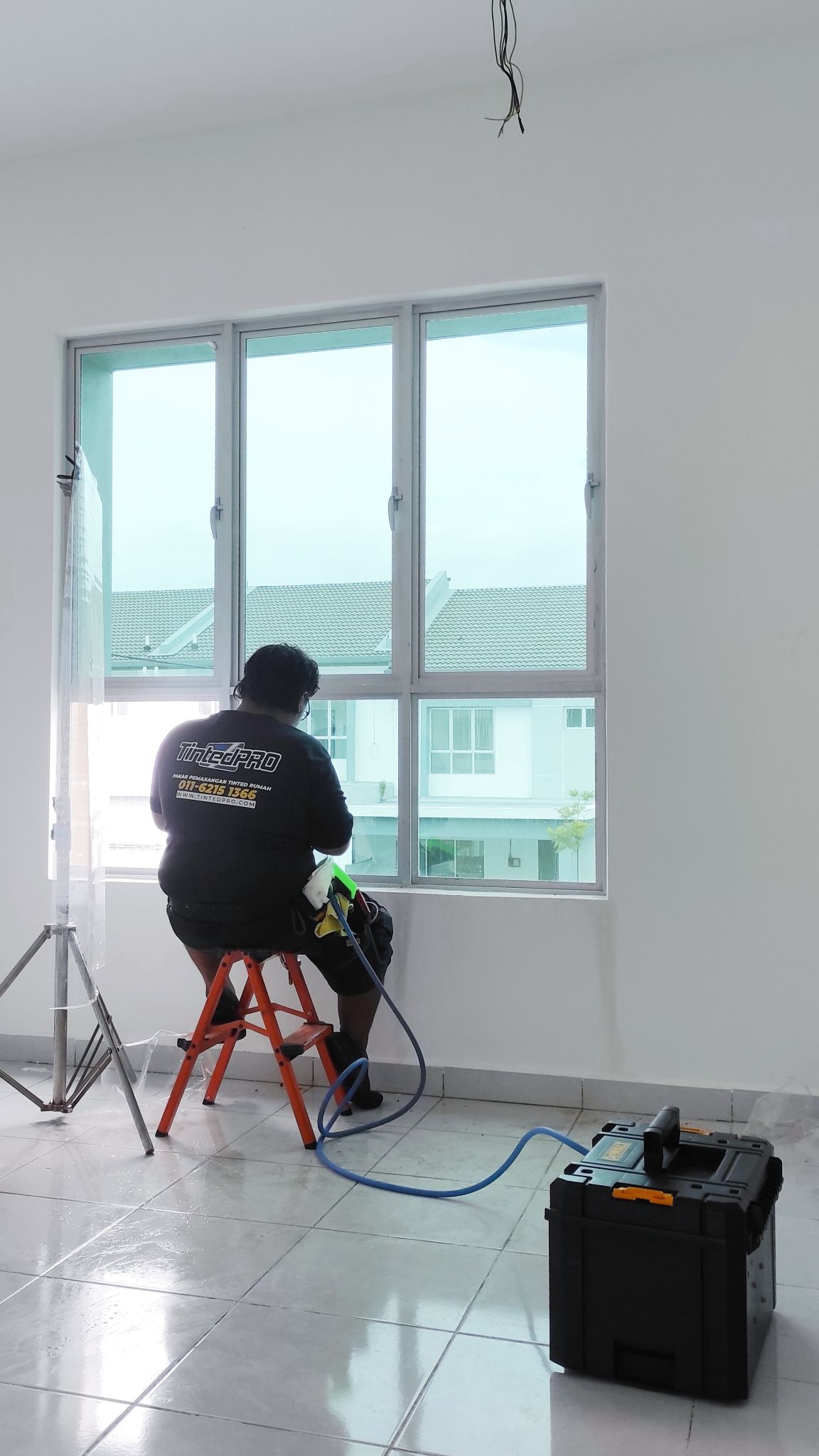 Pemasangan tinted rumah di residensi Pr1ma Junjong, Kulim, Kedah