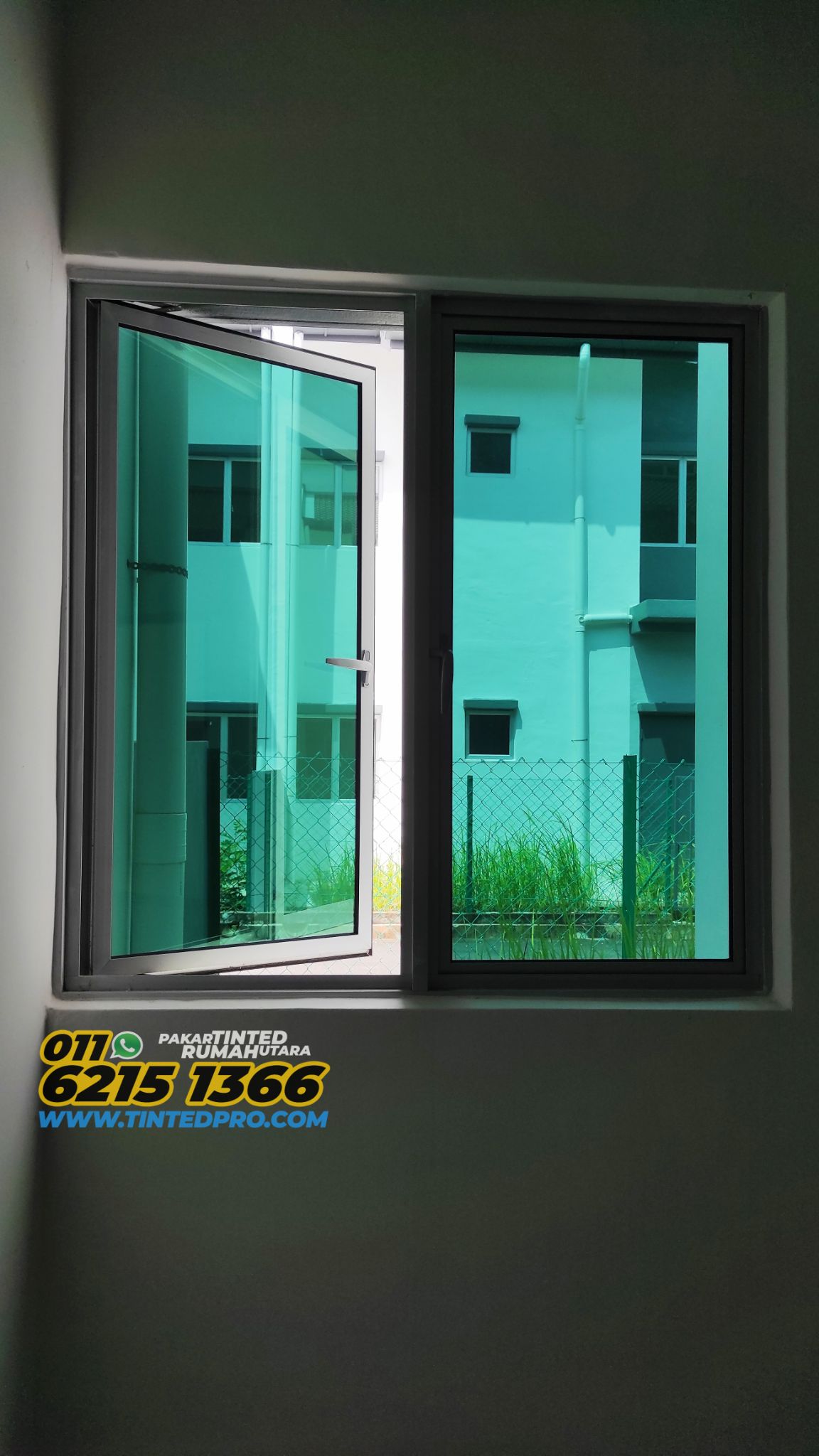 Pemasangan tinted rumah di residensi Pr1ma Junjong, Kulim, Kedah