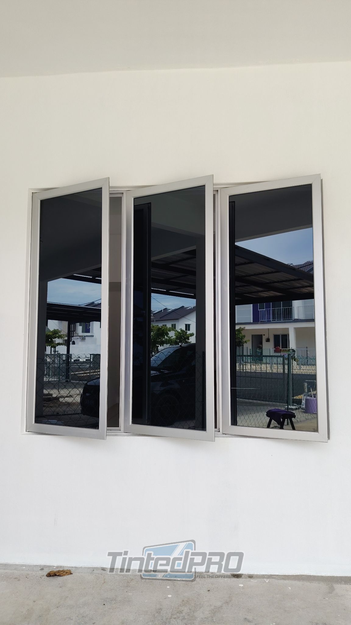 Pemasangan tinted rumah di Taman Sena Utama (Scientex), Sungai Dua, Pulau Pinang
