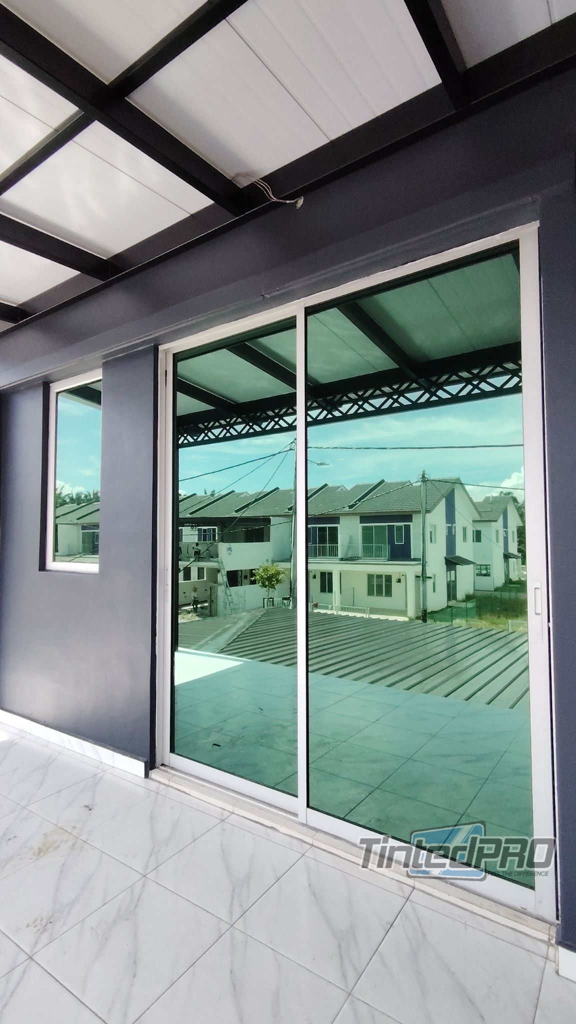 Pemasangan tinted rumah di Taman Sena Utama (Scientex) Sungai Dua, Pulau Pinang