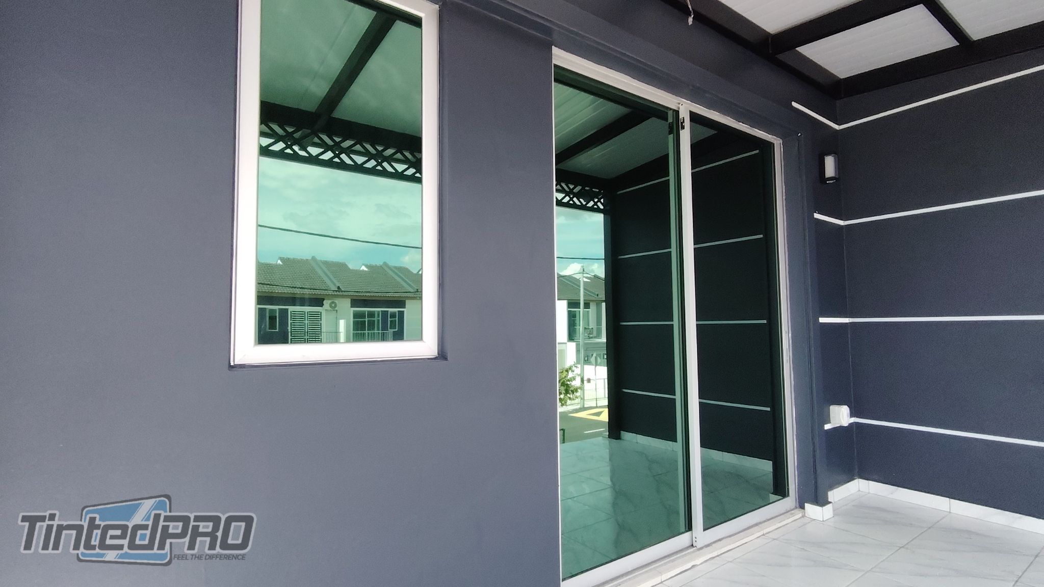 Pemasangan tinted rumah di Taman Sena Utama (Scientex) Sungai Dua, Pulau Pinang
