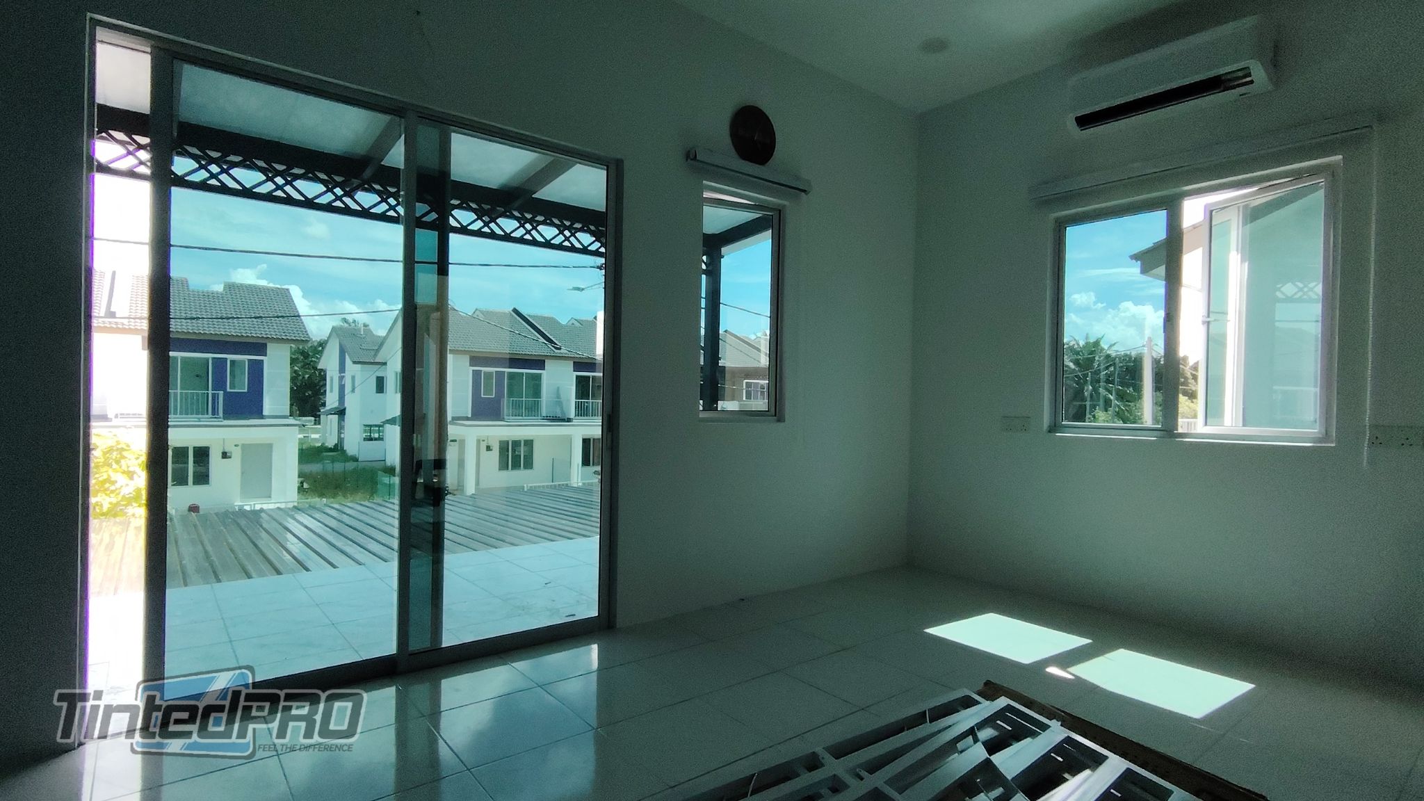 Pemasangan tinted rumah di Taman Sena Utama (Scientex) Sungai Dua, Pulau Pinang
