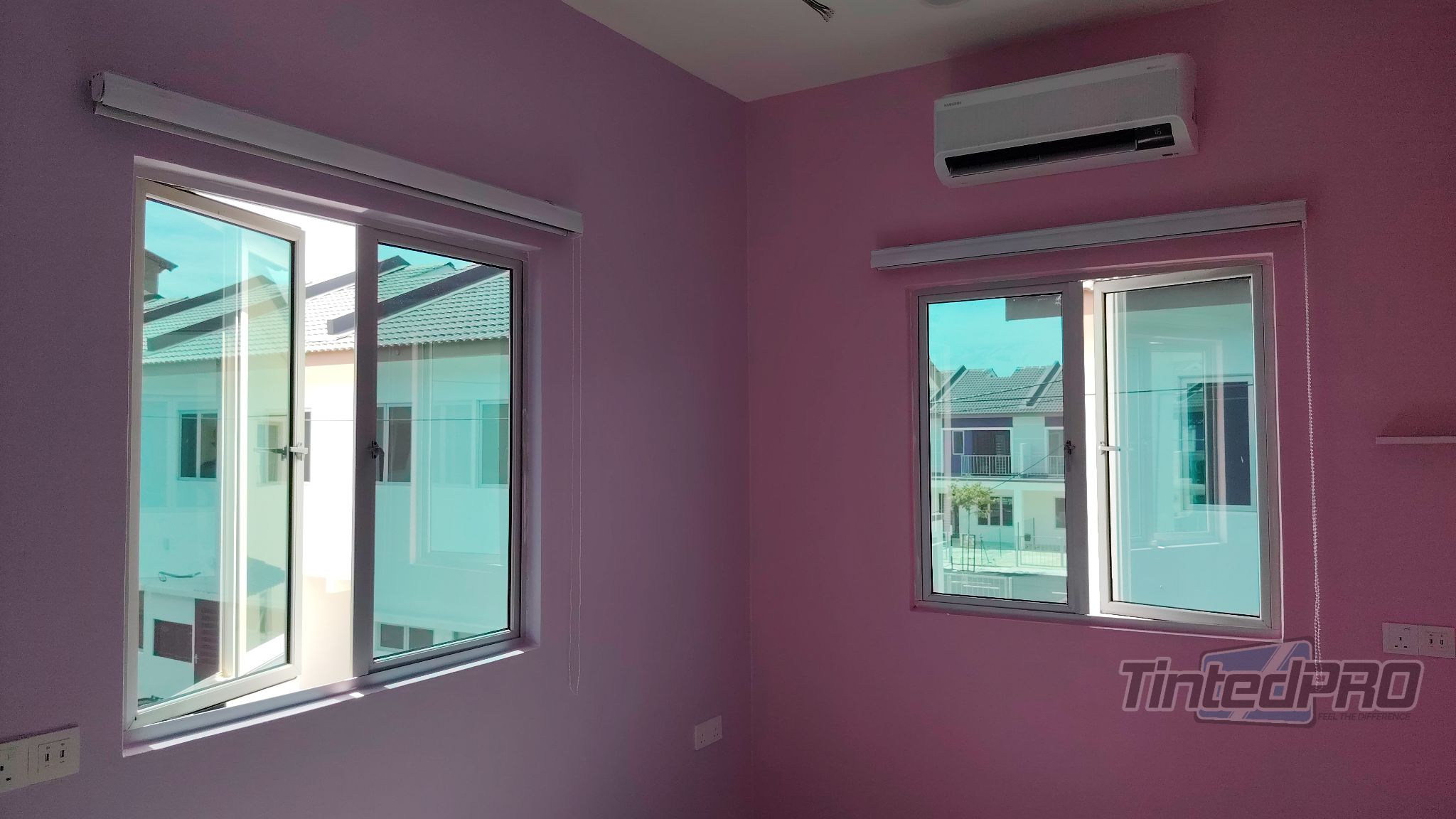 Pemasangan tinted rumah di Taman Sena Utama (Scientex) Sungai Dua, Pulau Pinang