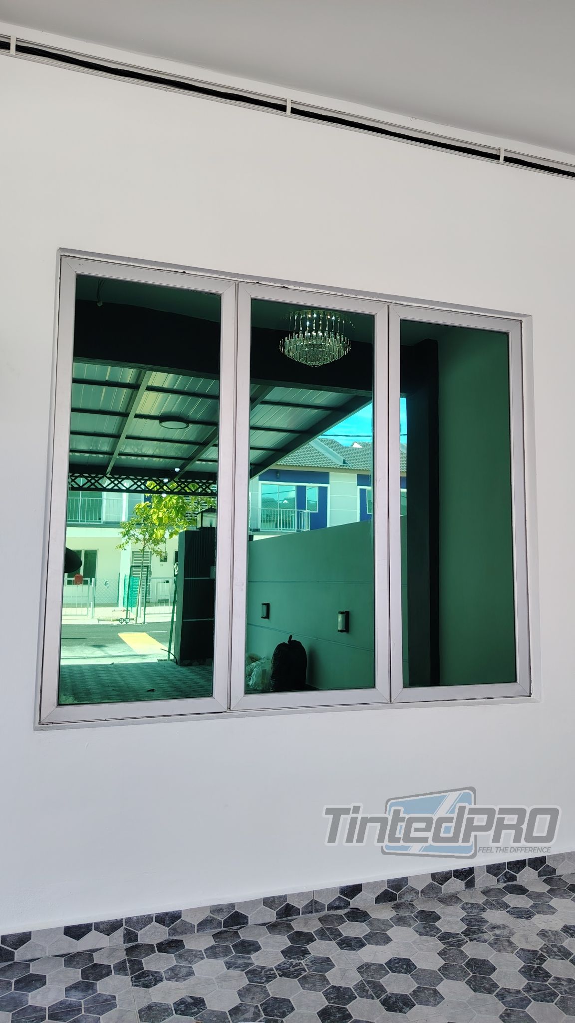 Pemasangan tinted rumah di Taman Sena Utama (Scientex) Sungai Dua, Pulau Pinang