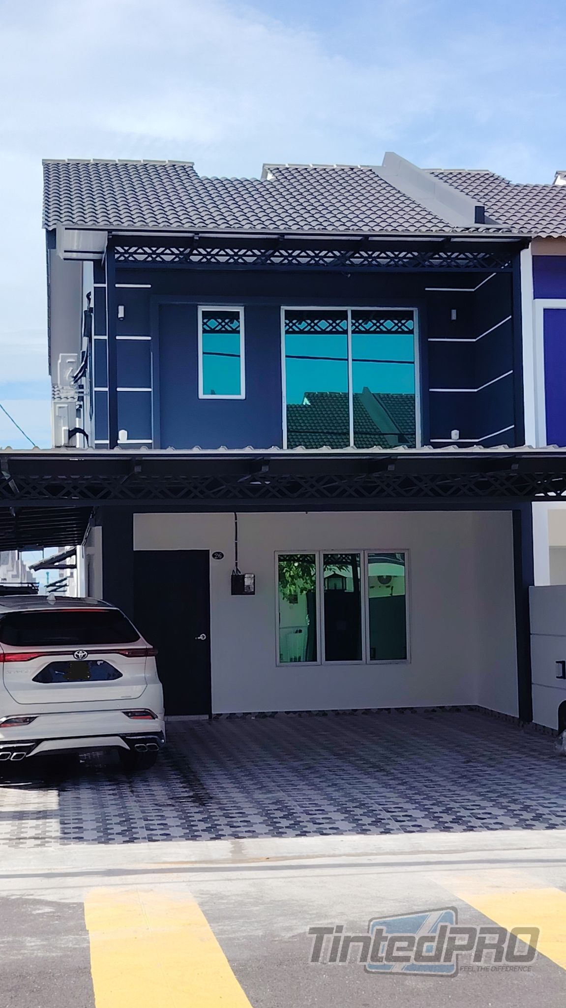 Pemasangan tinted rumah di Taman Sena Utama (Scientex) Sungai Dua, Pulau Pinang