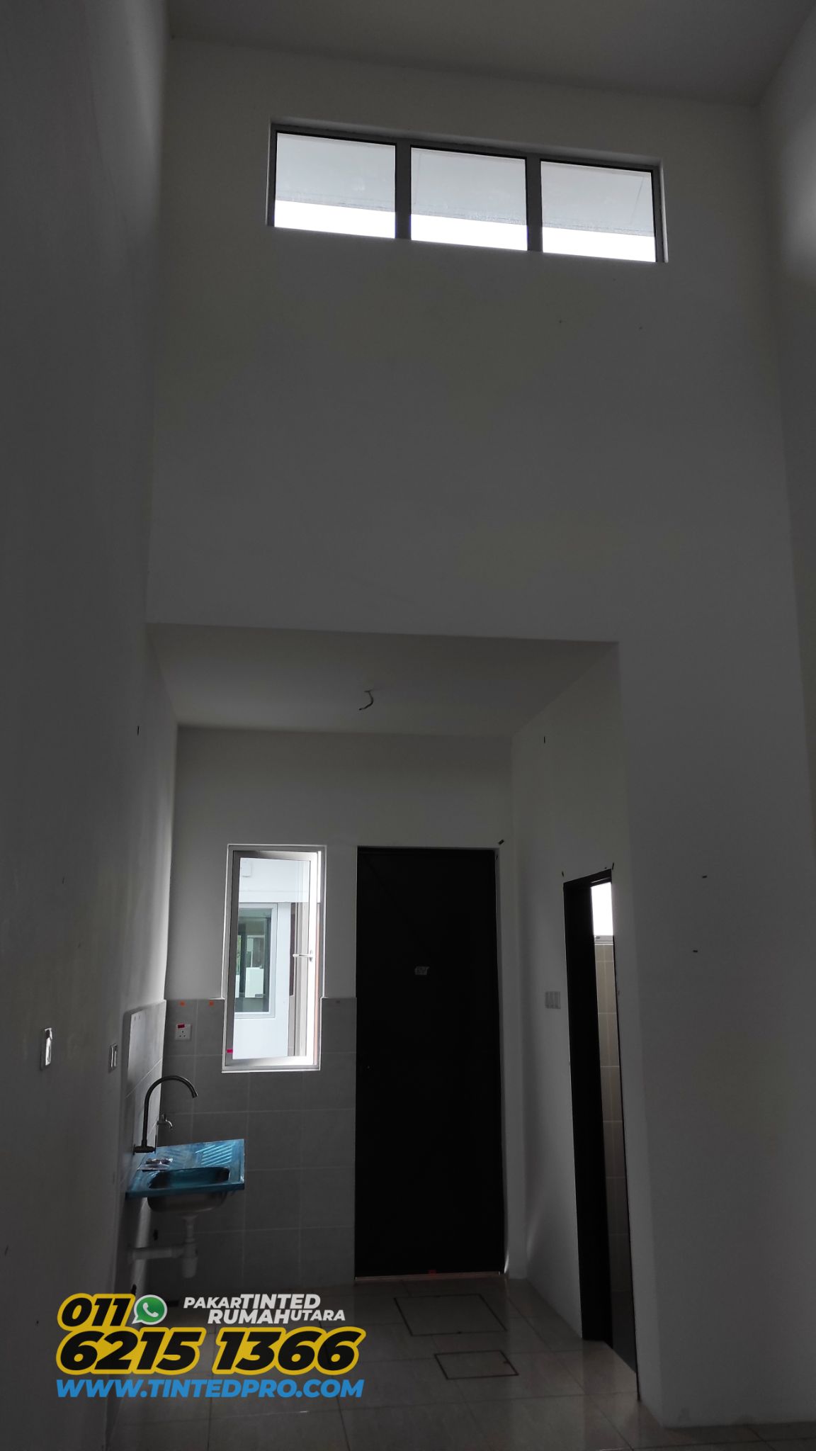 Pemasangan tinted rumah di Taman Seri Mutiara, Bandar Baharu, Kedah
