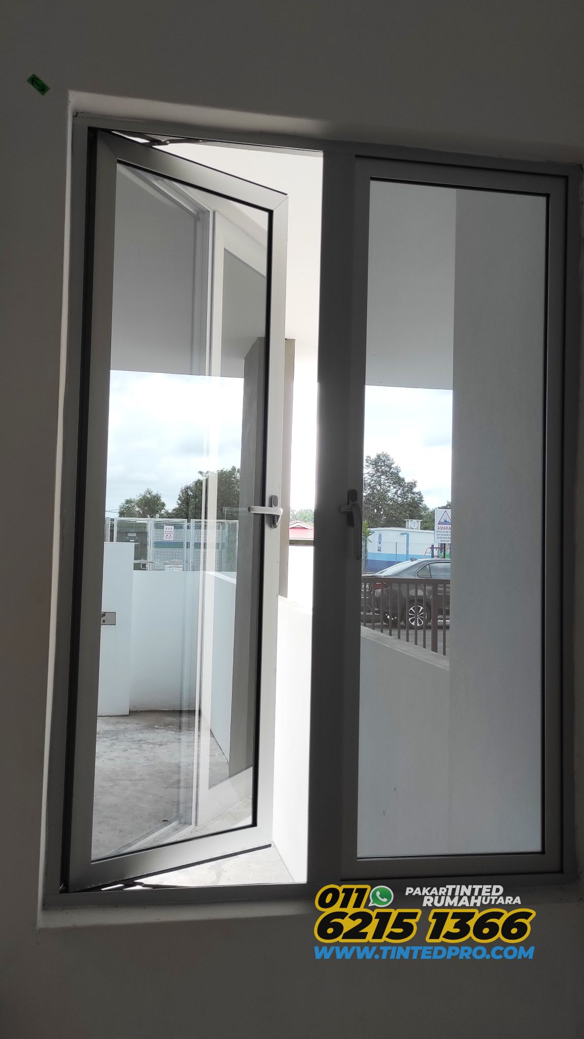 Pemasangan tinted rumah di Taman Seri Mutiara, Bandar Baharu, Kedah