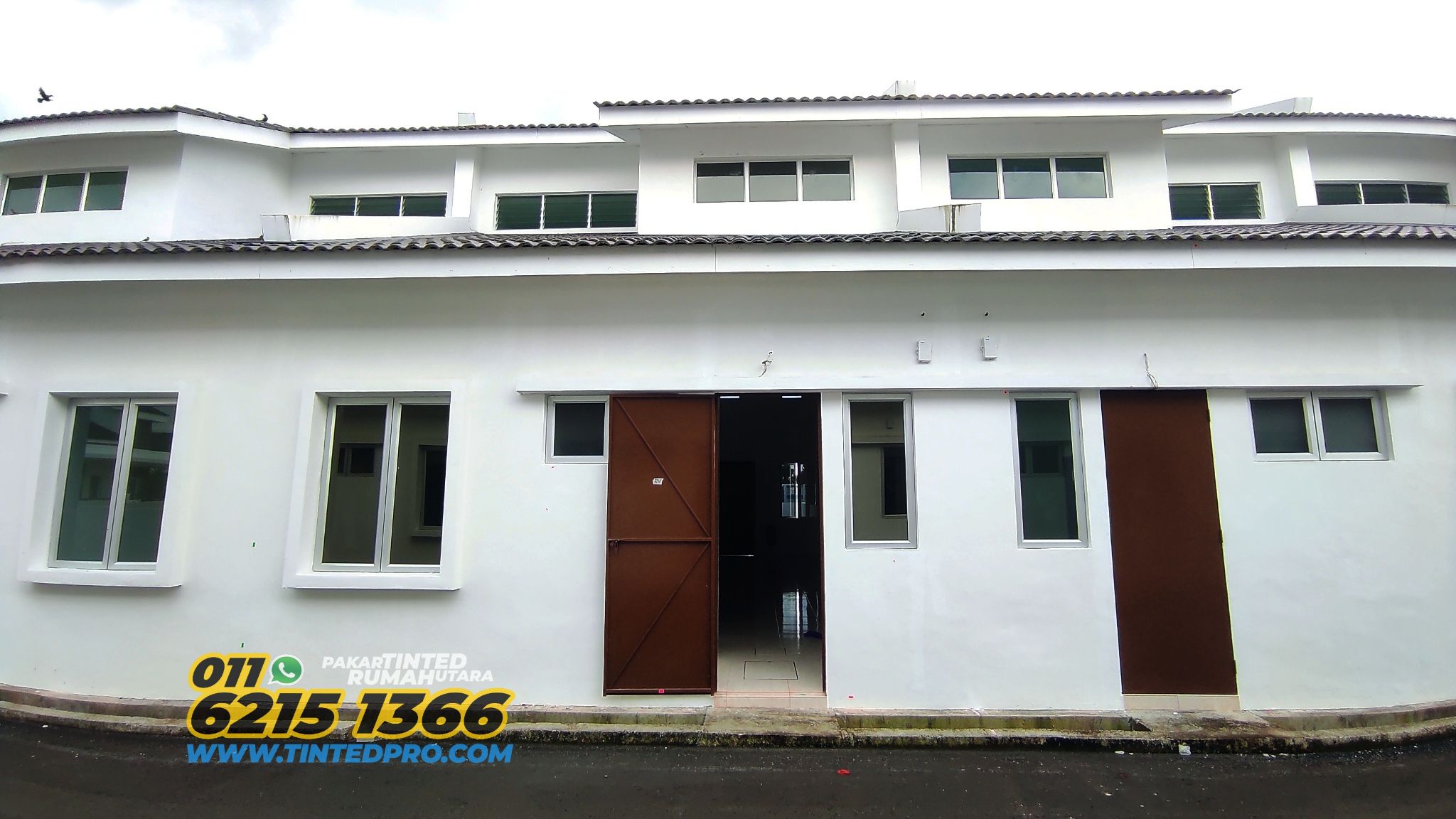 Pemasangan tinted rumah di Taman Seri Mutiara, Bandar Baharu, Kedah