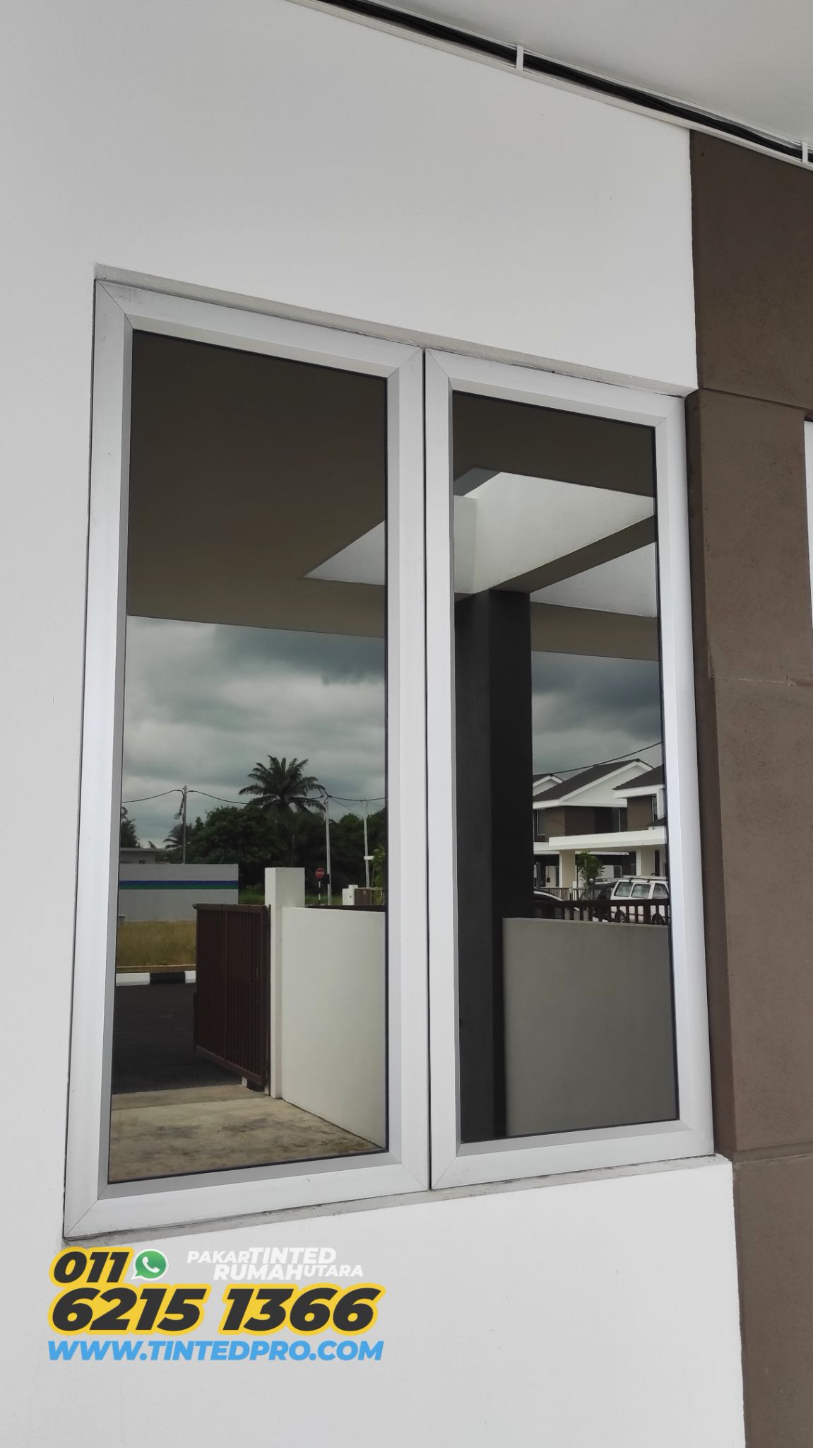 Pemasangan tinted rumah di Taman Seri Mutiara, Bandar Baharu, Kedah