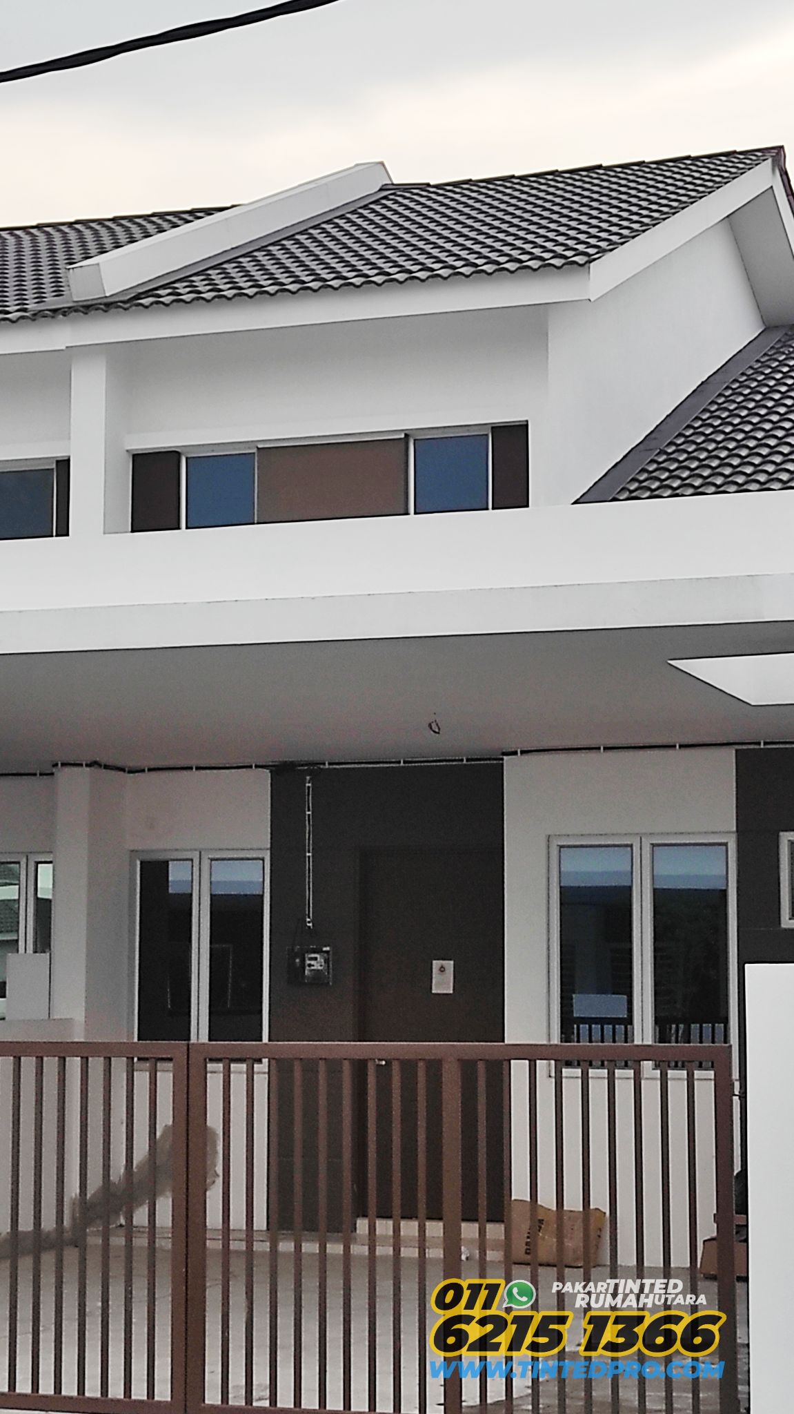 Pemasangan tinted rumah di Taman Seri Mutiara, Bandar Baharu, Kedah