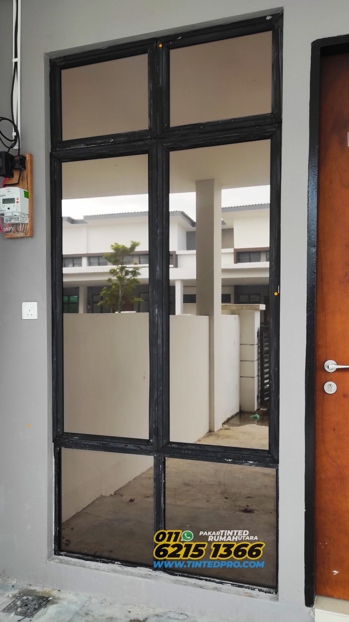 Pemasangan tinted rumah di Taman Ilmu, Nibong Tebal, Pulau Pinang.