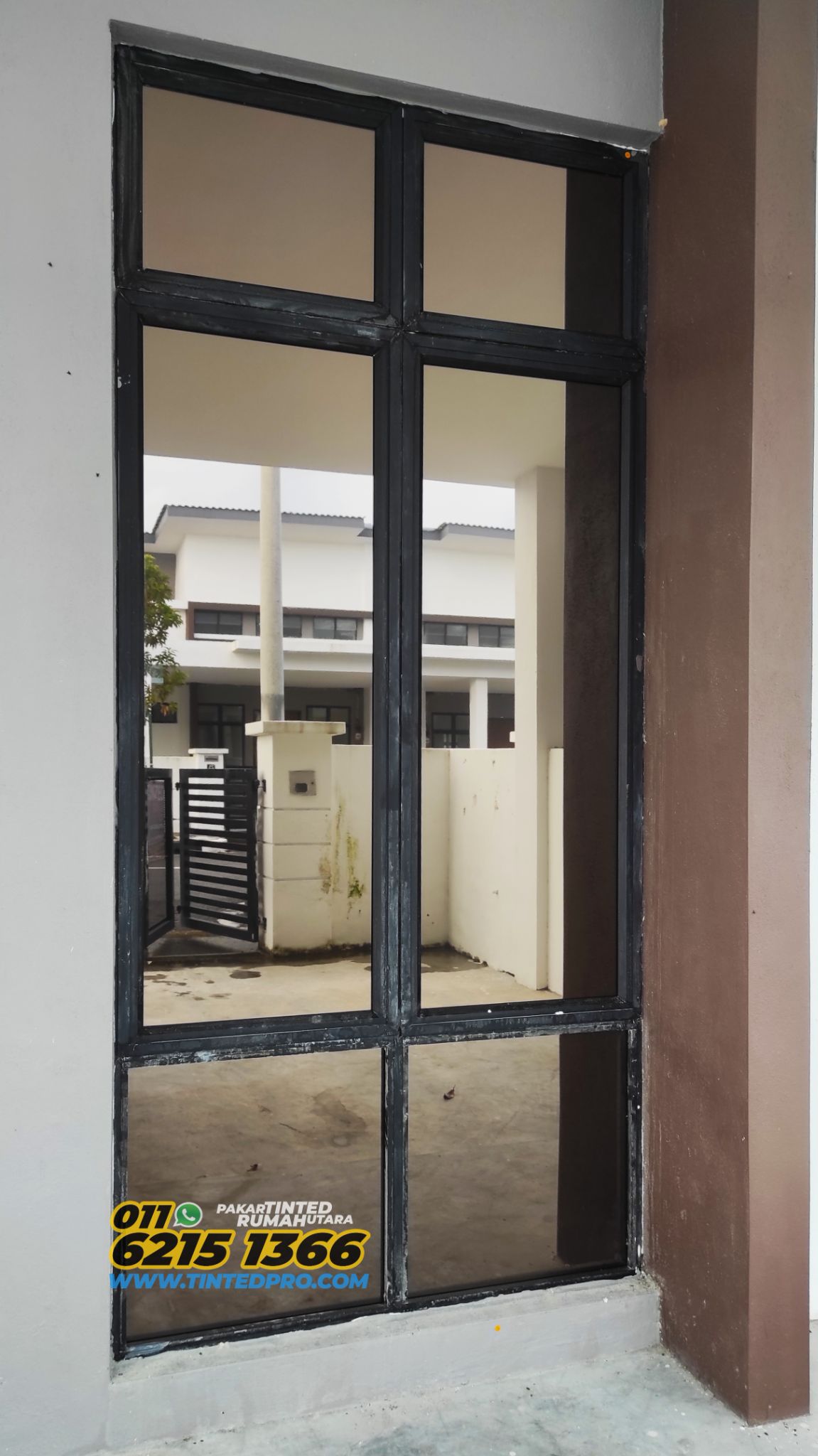 Pemasangan tinted rumah di Taman Ilmu, Nibong Tebal, Pulau Pinang.