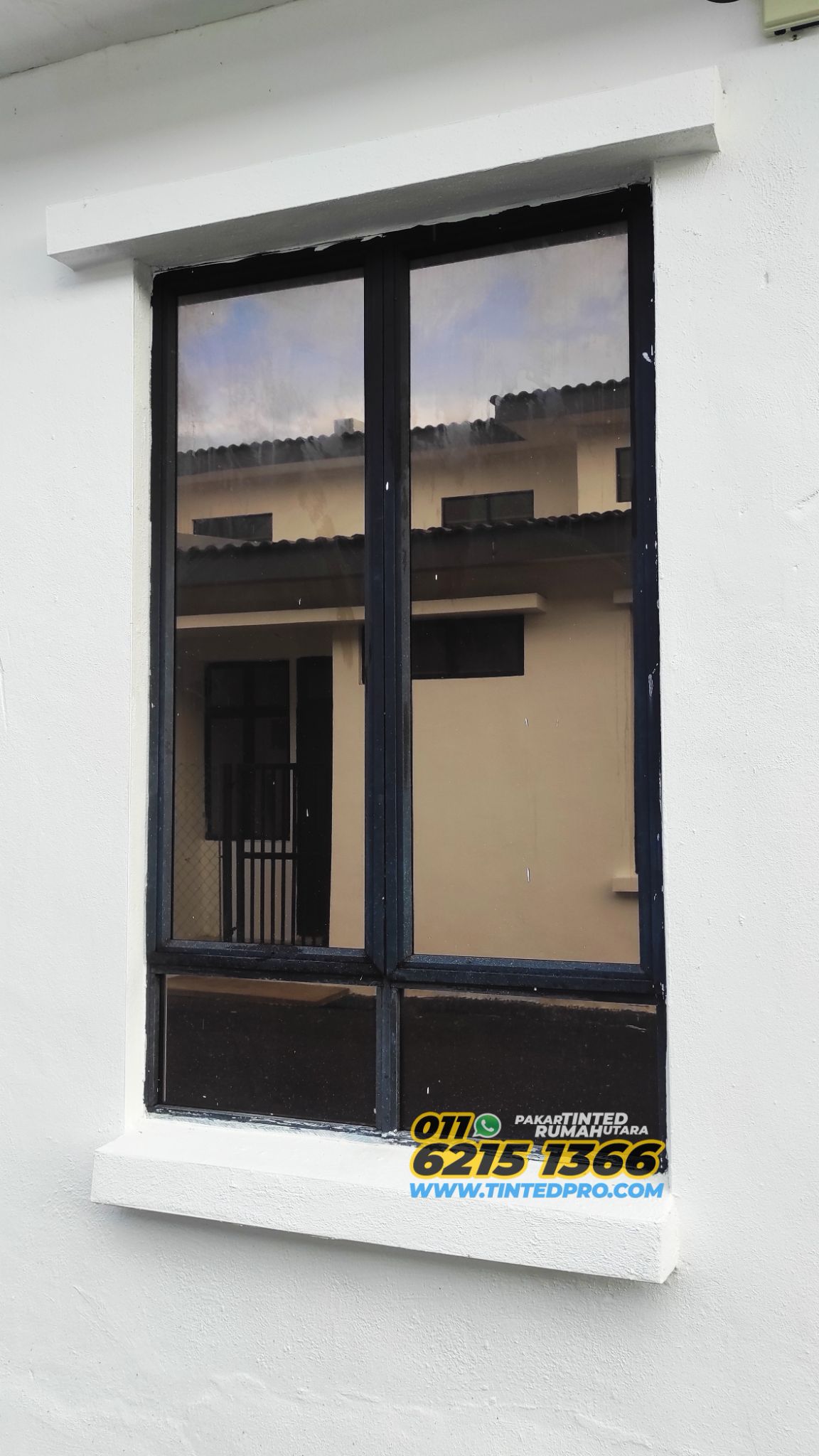 Pemasangan tinted rumah di Taman Ilmu, Nibong Tebal, Pulau Pinang.