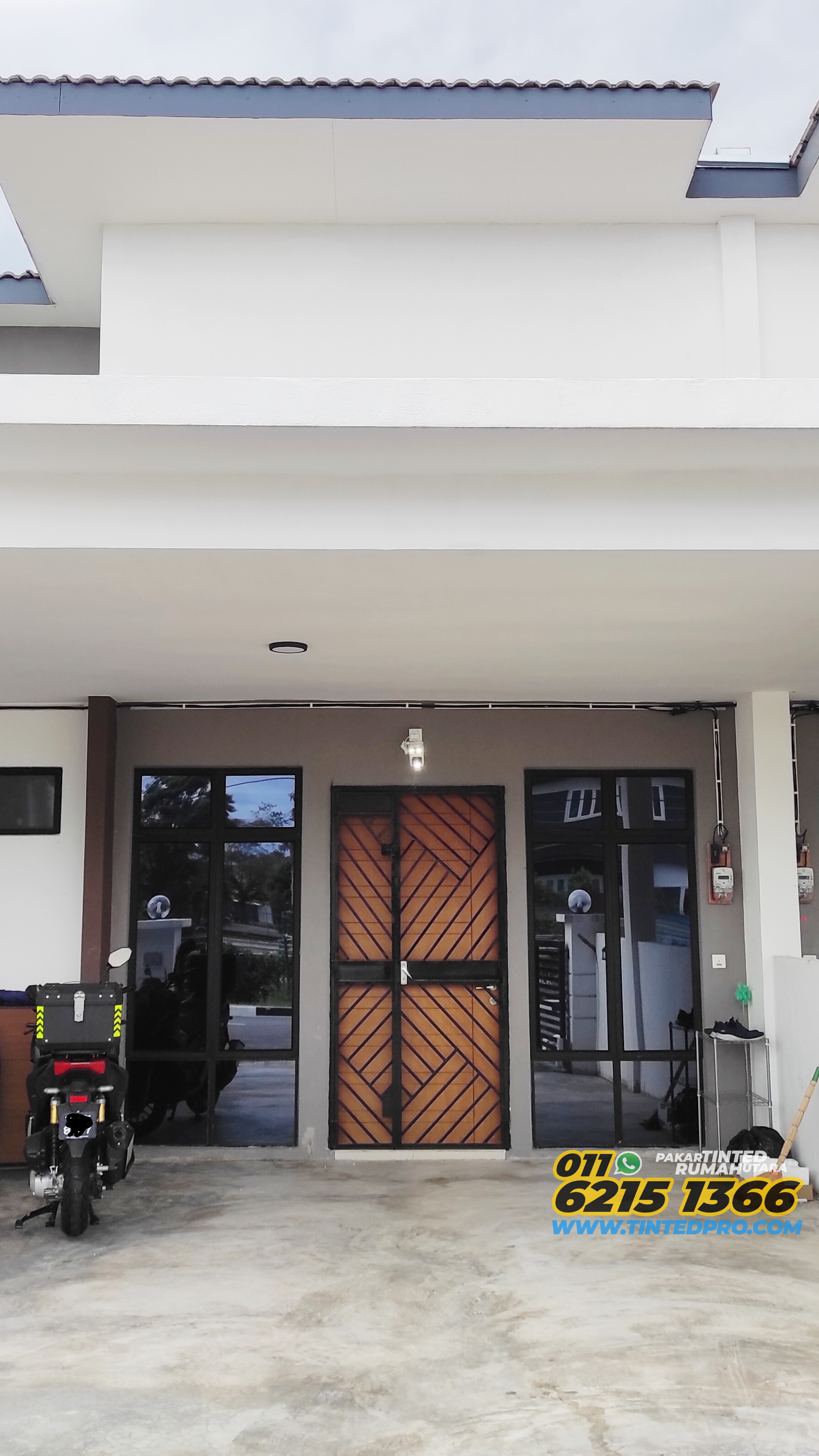 Pemasangan tinted rumah di Taman Ilmu, Nibong Tebal, Pulau Pinang