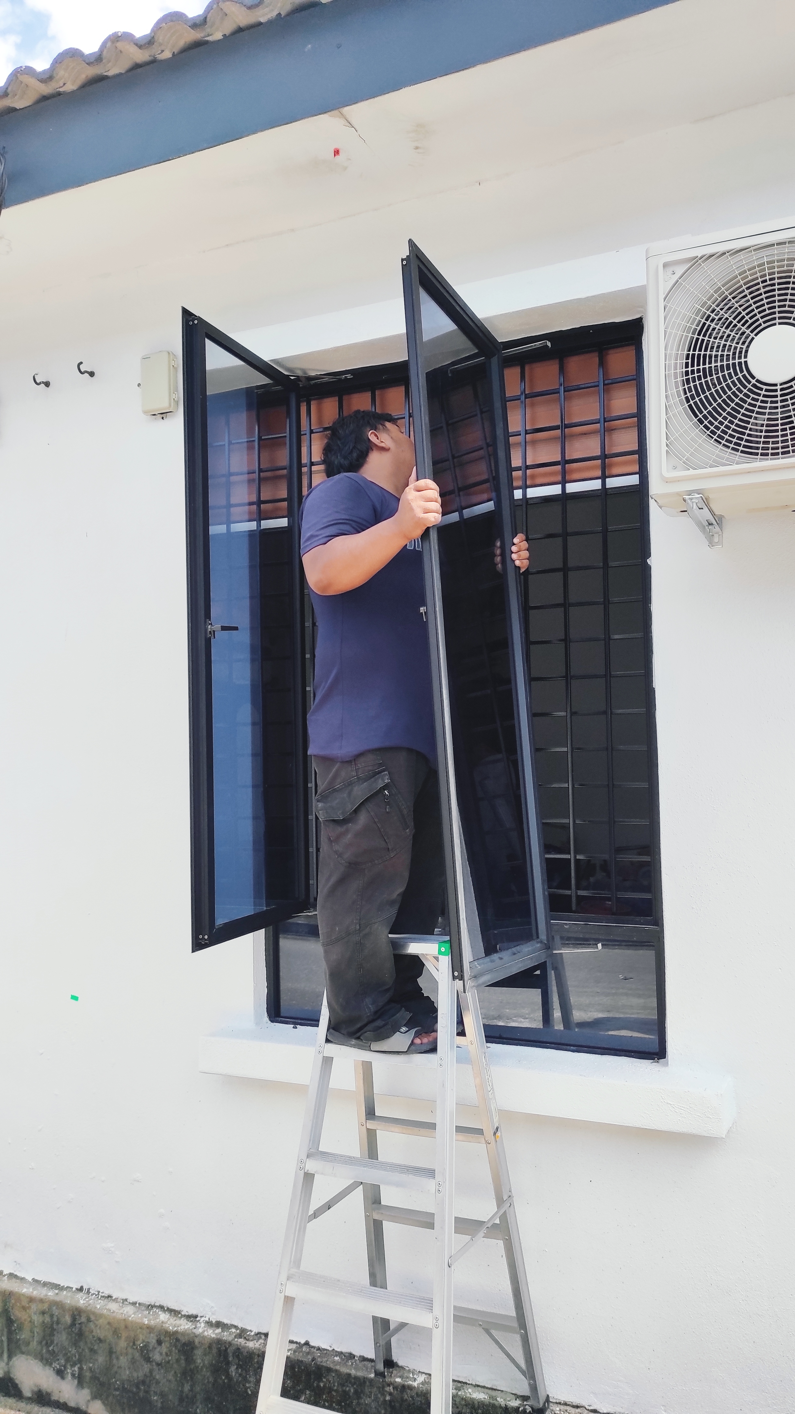 Pemasangan tinted rumah di Taman Ilmu, Nibong Tebal, Pulau Pinang
