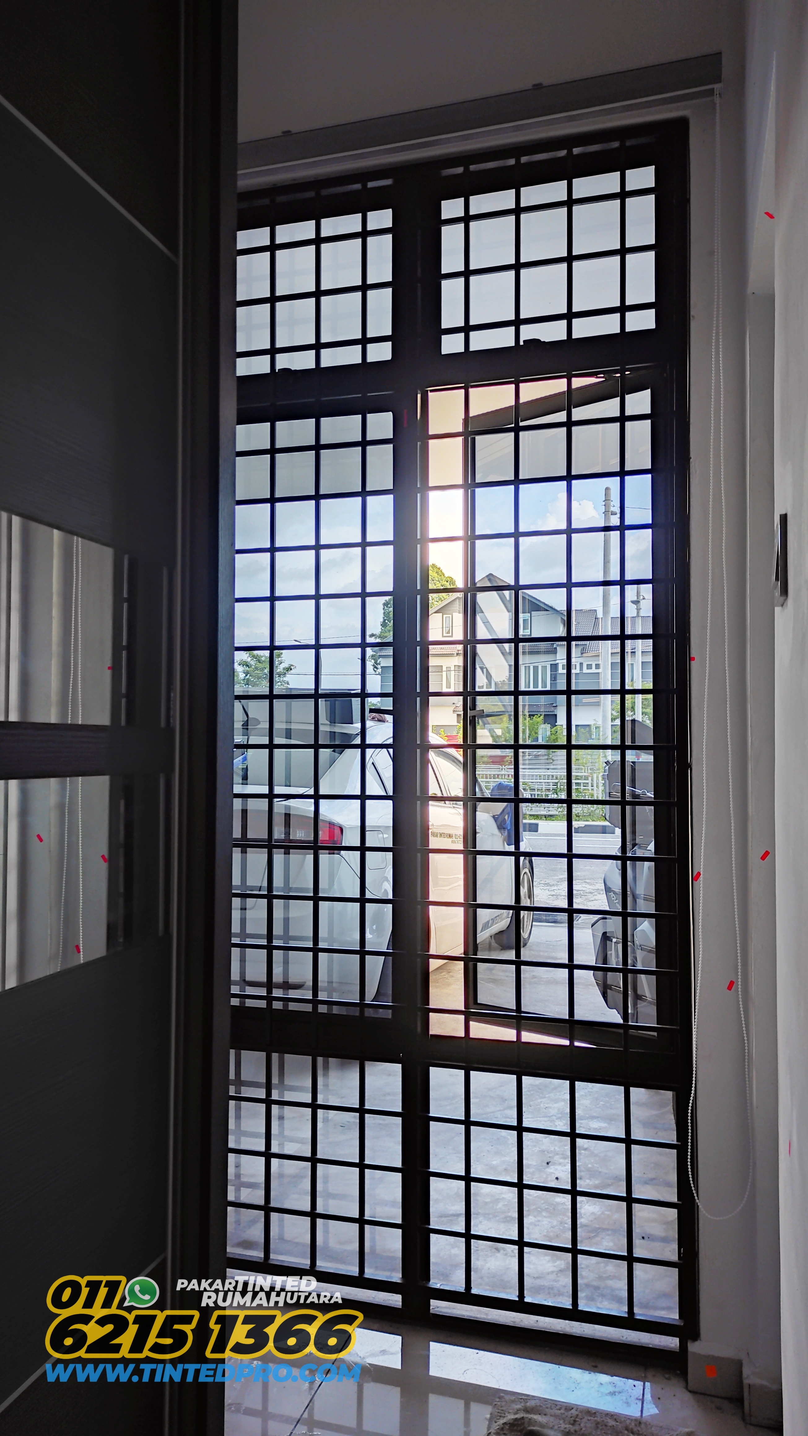 Pemasangan tinted rumah di Taman Ilmu, Nibong Tebal, Pulau Pinang