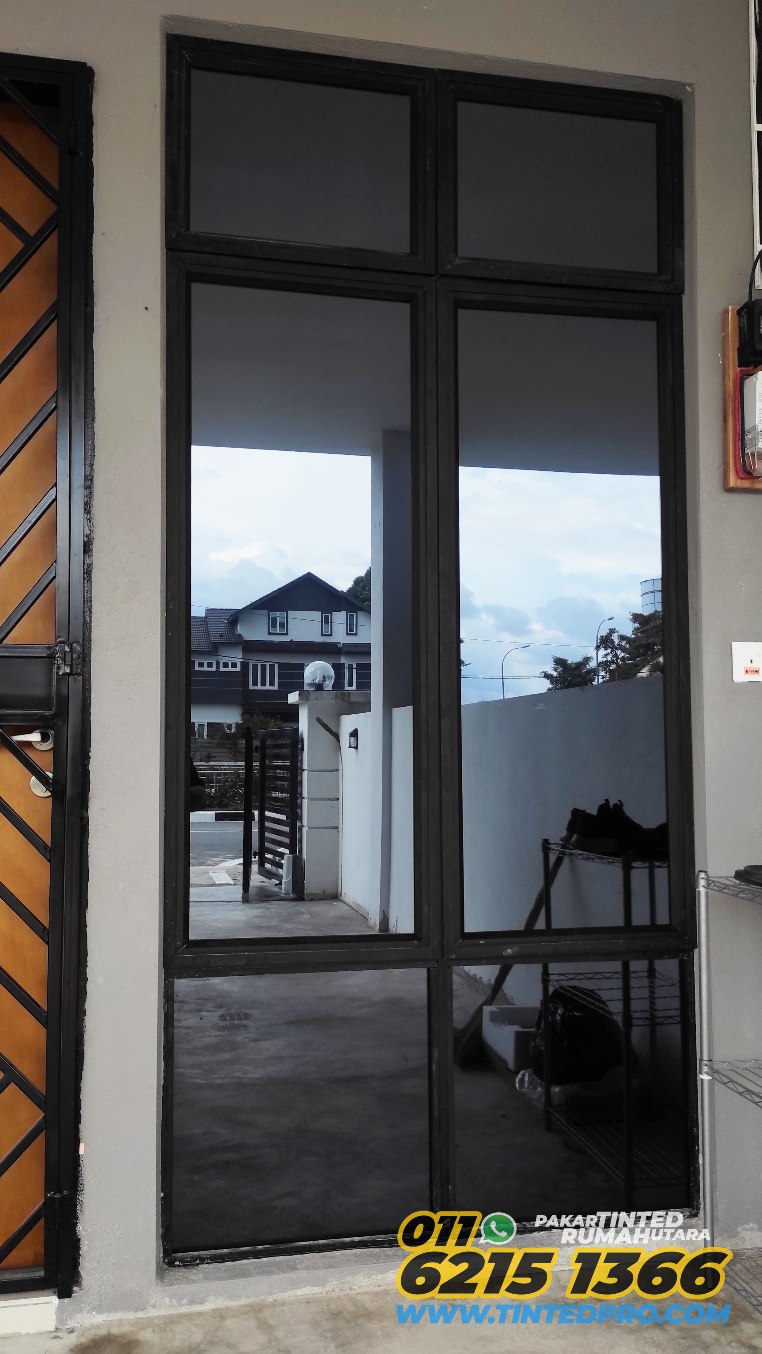Pemasangan tinted rumah di Taman Ilmu, Nibong Tebal, Pulau Pinang