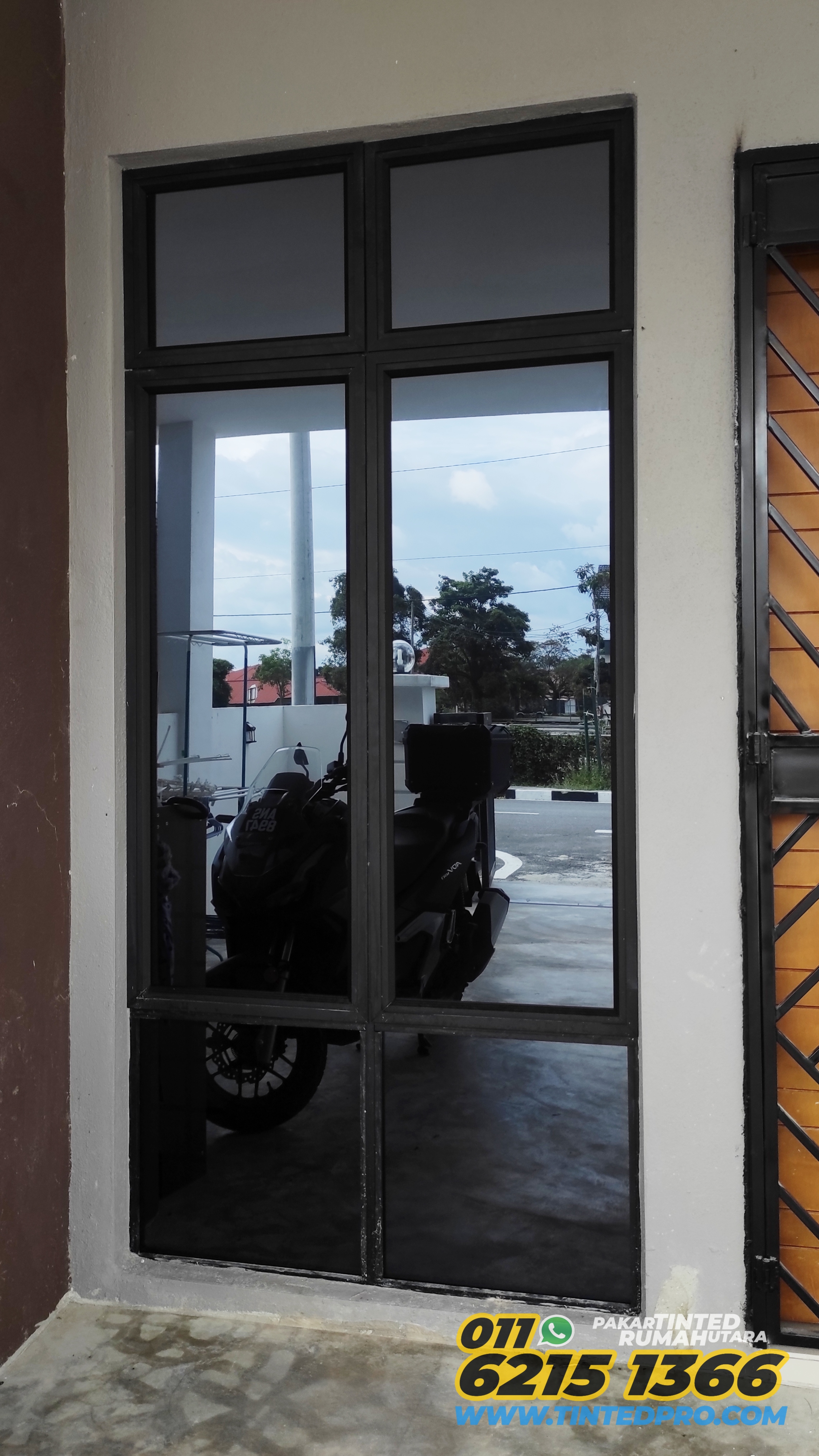 Pemasangan tinted rumah di Taman Ilmu, Nibong Tebal, Pulau Pinang